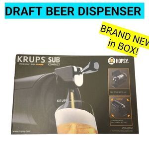Krups VB641810 THE SUB Home Beer Stapler 2 Litre Capacity Compact Edition Black